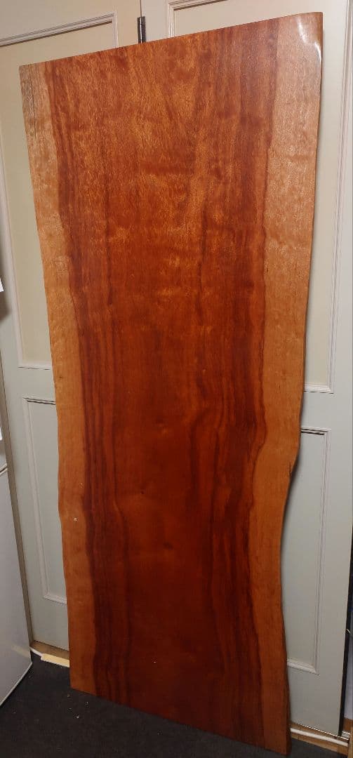 ブビンガ 一枚板 無垢材 ウレタン塗装済み テーブル天板