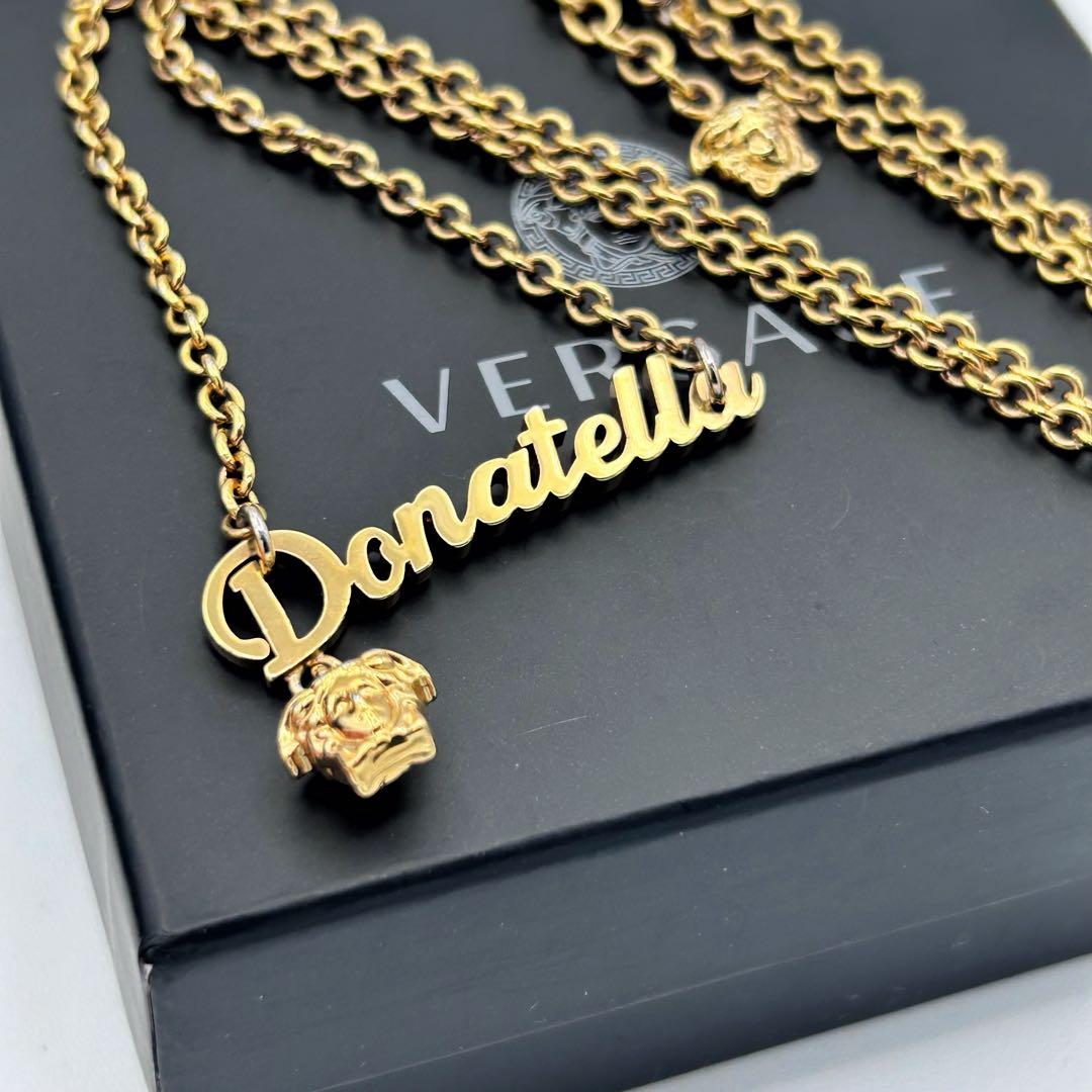 【現行】ヴェルサーチ メデューサ Donatella ネックレス ゴールド