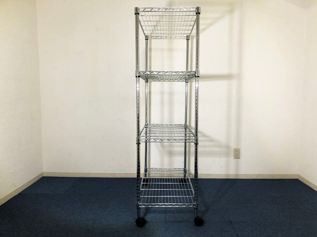 スチールラック4段 W90×D45×H158cm 透明シート1枚おまけ付ラック