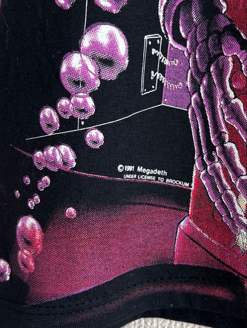 甚*大様 MEGADETH 1991 HANGER 18 Tシャツ L コピーラ