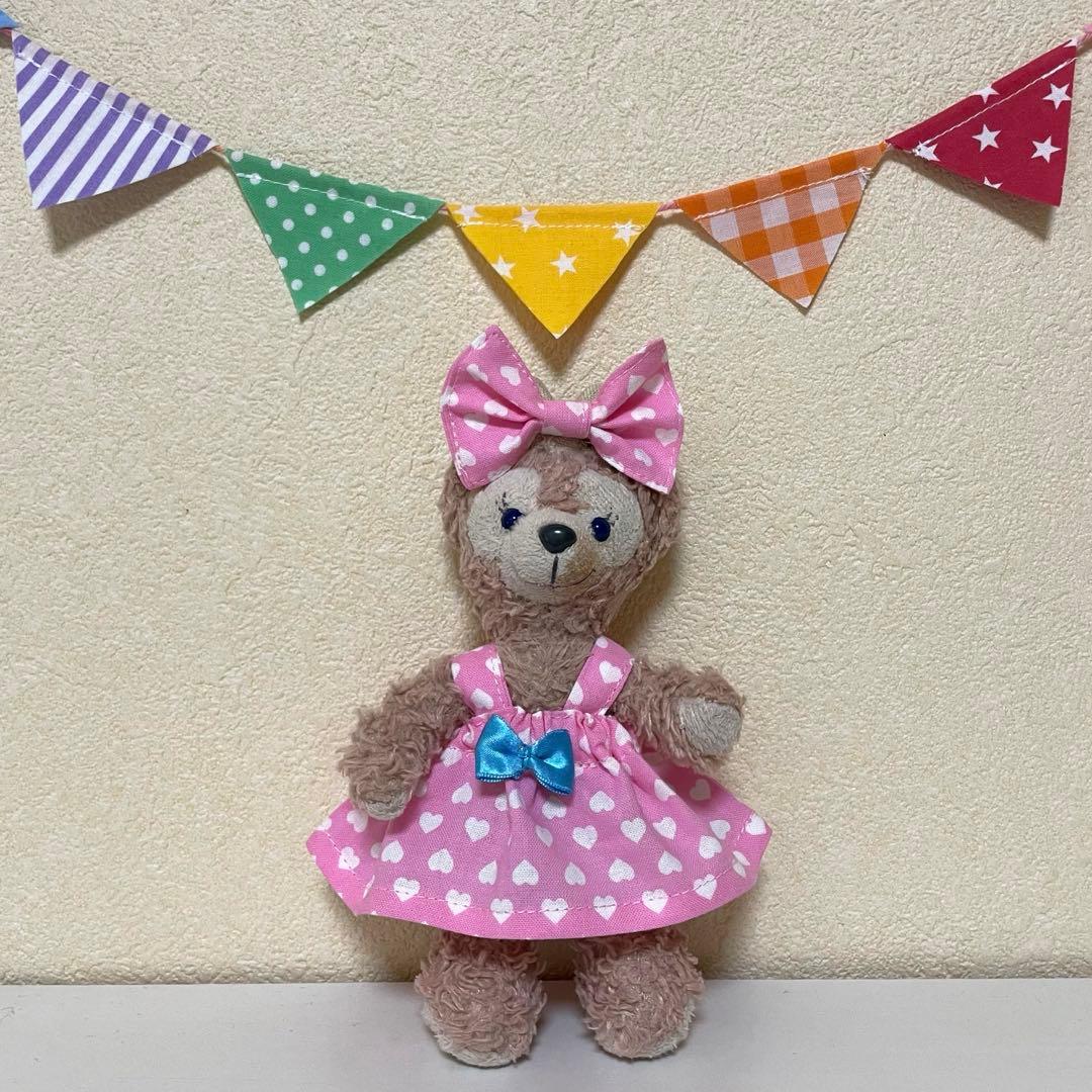 ハンドメイド★ピンク♡ハートコスチューム★ぬいば♡ストラップ用コス。パルパルーザ