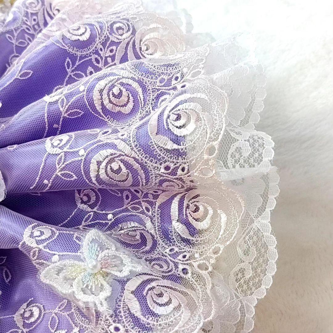 リーナベルコスチューム　1327 Sサイズ用　銀糸の薔薇のパープルコスチューム