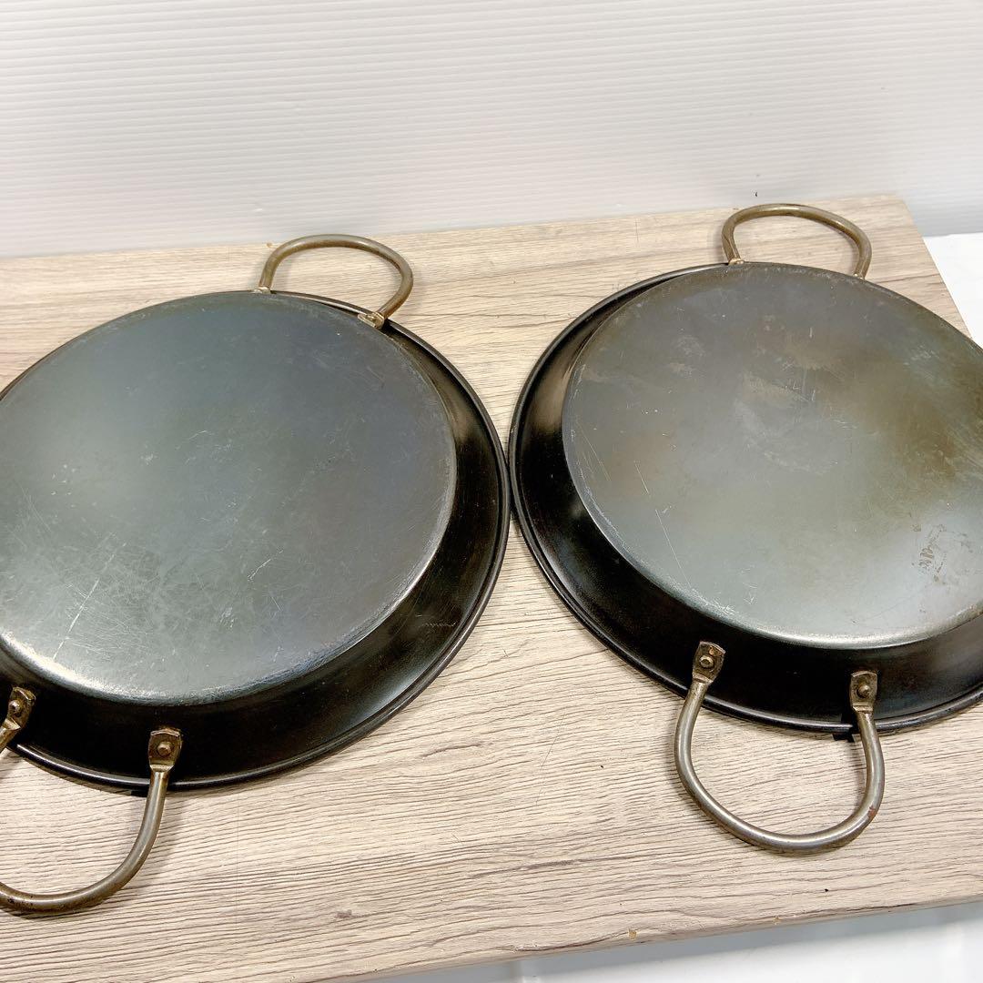 ヒキモト　パエリア鍋　10枚セット　鉄鍋　鉄製　鍋　平鍋