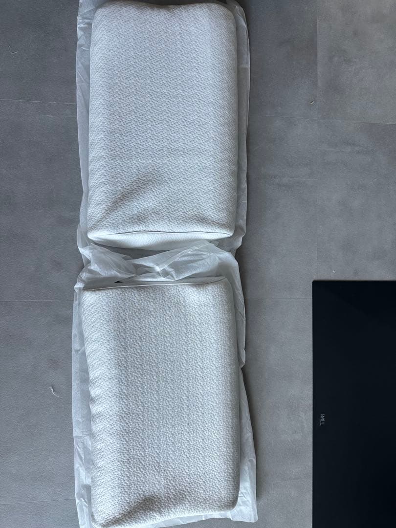 ２個セット、ヒツジのいらない枕 専用カバー付き ブラック