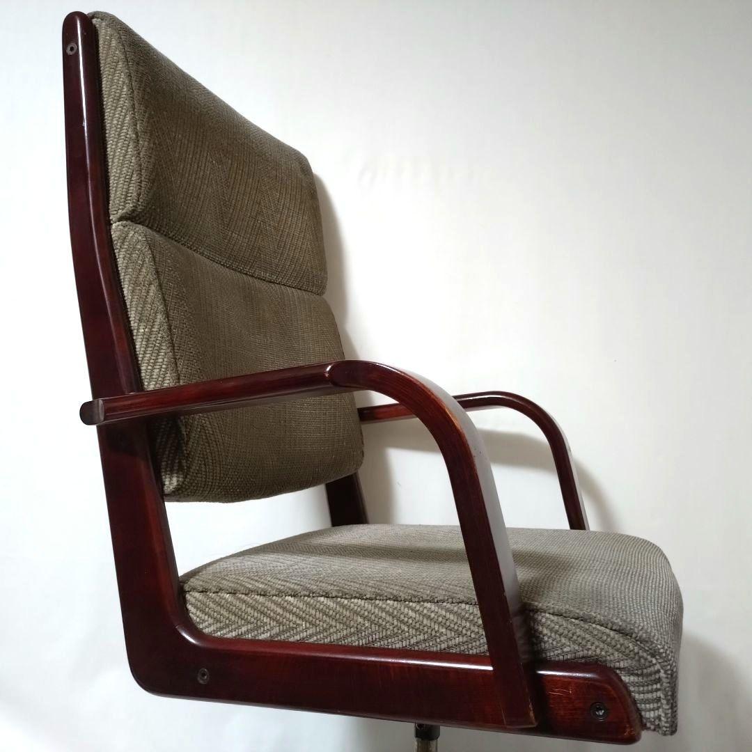 karimoku　オールドカリモク　デスクチェア　ヴィンテージ　ロッキング機能