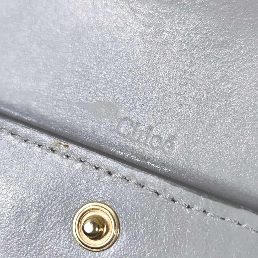 Chloe　ABY　クロエ　アビー　南京錠のチャーム　三つ折り財布