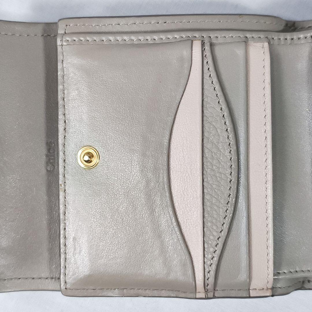 Chloe　ABY　クロエ　アビー　南京錠のチャーム　三つ折り財布