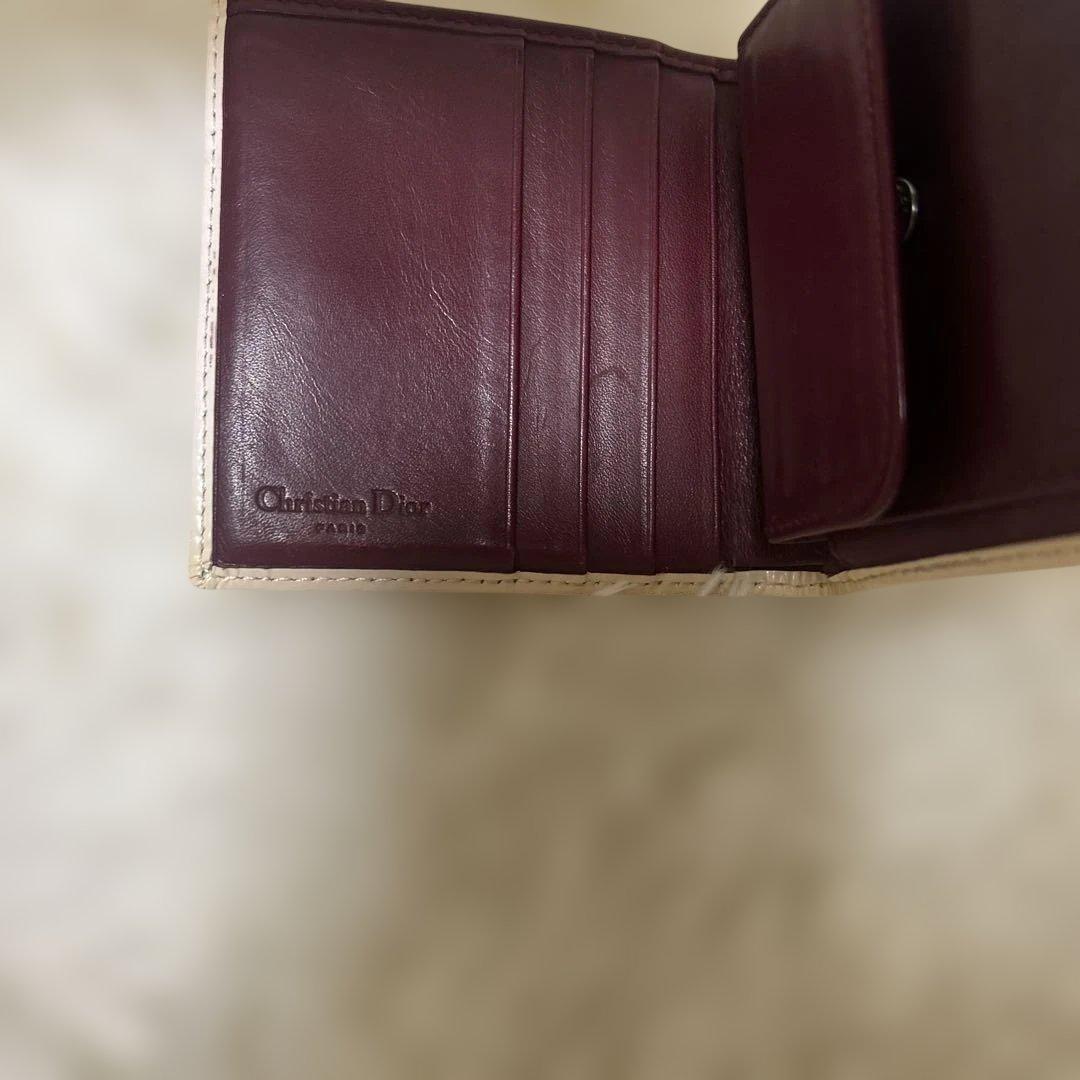 【極美品】クリスチャンディオール　三つ折り財布　トロッター１ギャランティ付き
