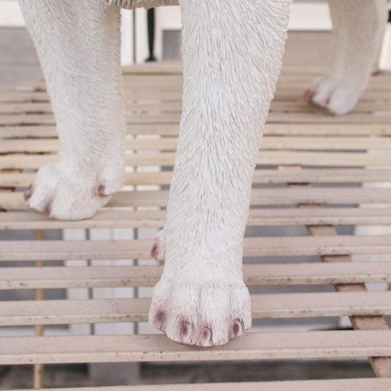 白い柴犬 置物 オブジェ かわいい インテリア 375-222