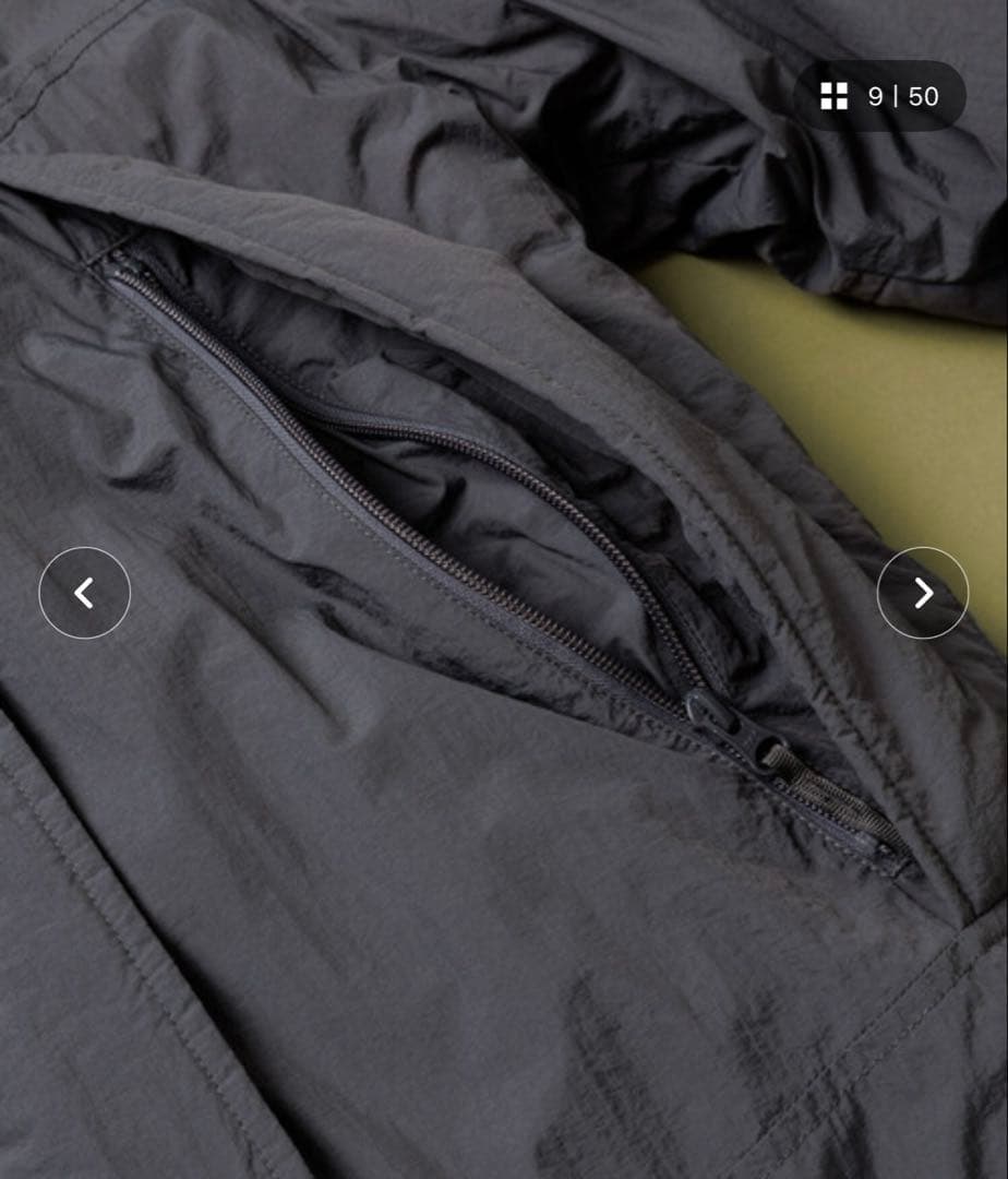 新品　ハイロフト プリマロフト ショートモンスター パーカー　オリーブ　Sサイズ