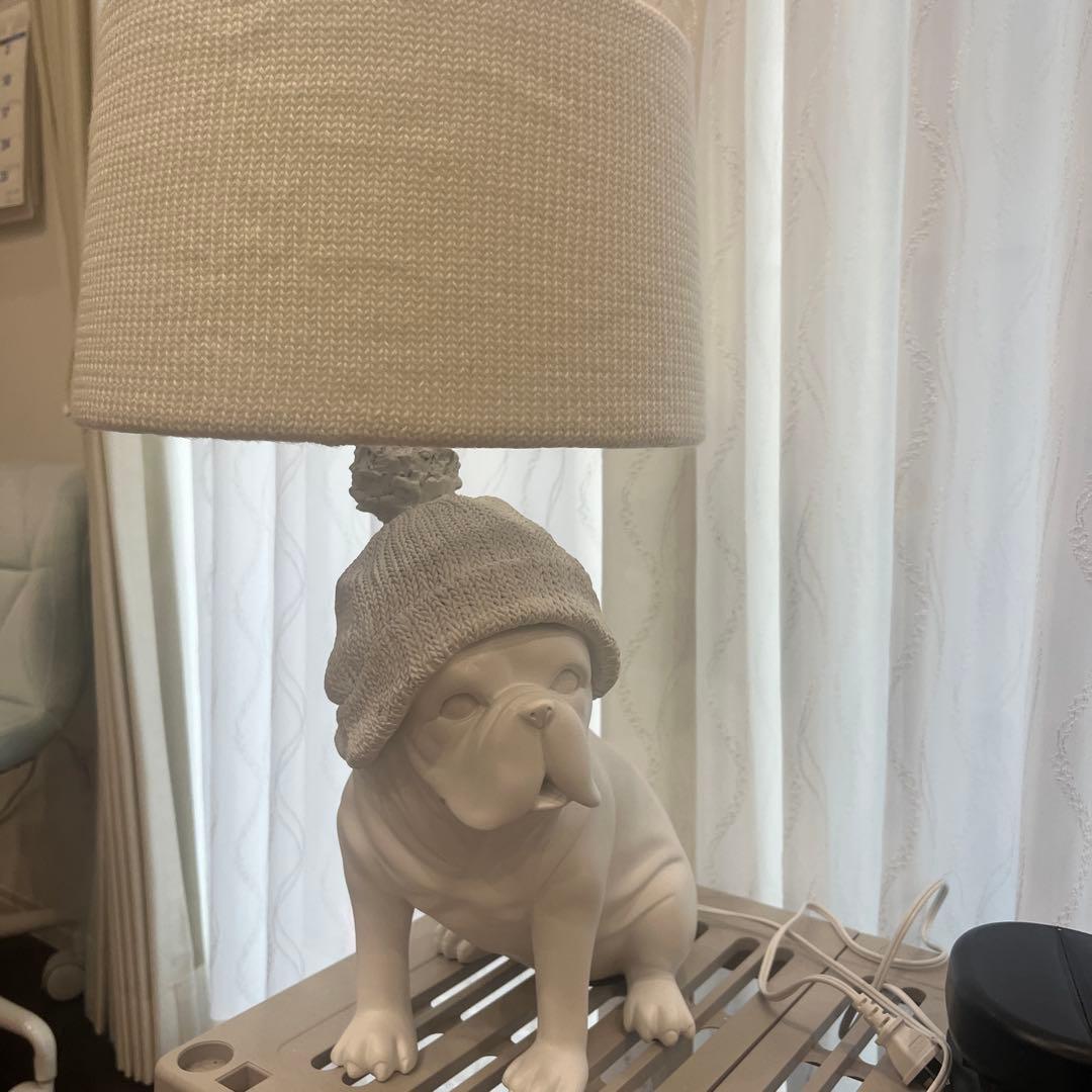 フランフラン Francfranc ウォームス テーブルランプ 犬 ブルドッグ