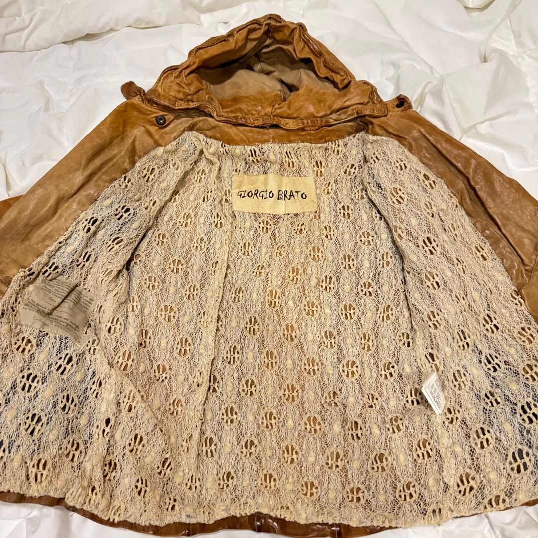 00’s GIORGIO BRATO Hooded Riders Jacket