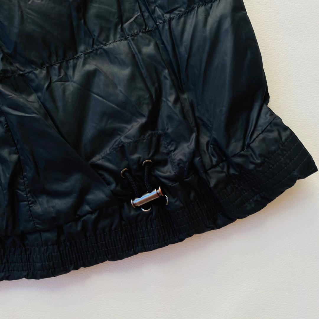 ラルフローレン　ダウンベスト　ショールカラー　リブニット切替　ドローコード