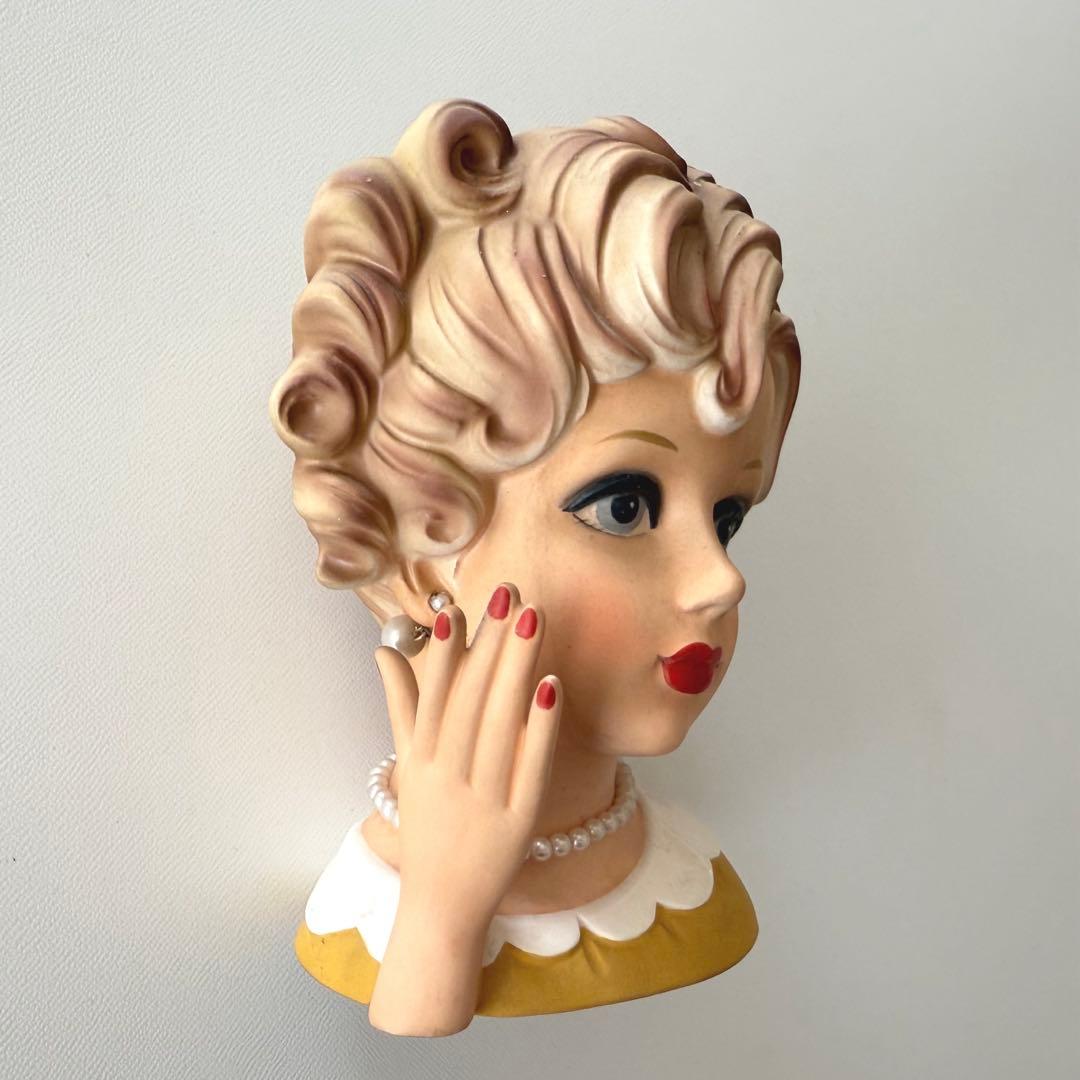 レディヘッドベース　ミッドセンチュリー　 瀬戸ノベルティ　ヴィンテージ陶器