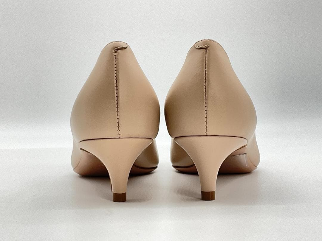 【新品】PELLICO モチーフ付レザーパンプス ベージュ 35.5