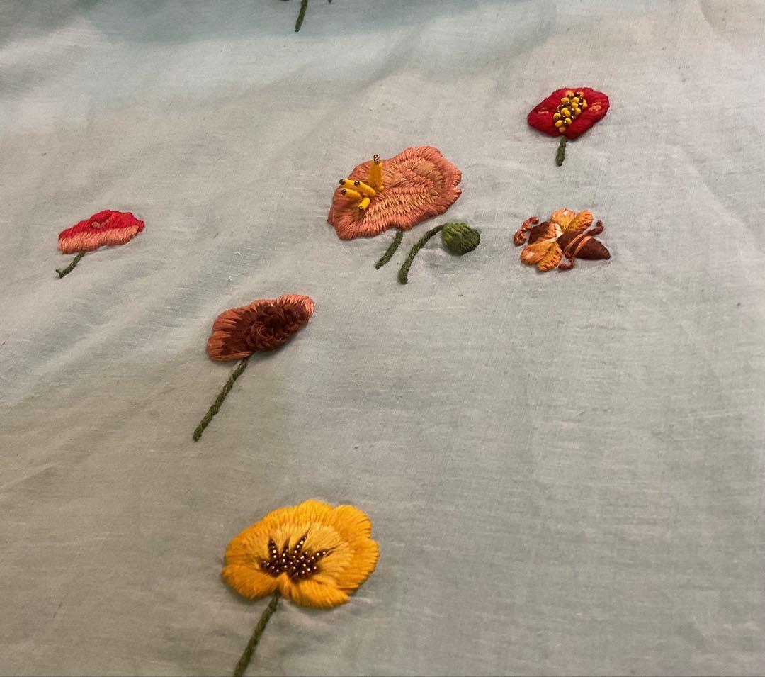 45R 歳時記　上巳　ブラウス　プルオーバー　刺繍　ビーズ刺繍