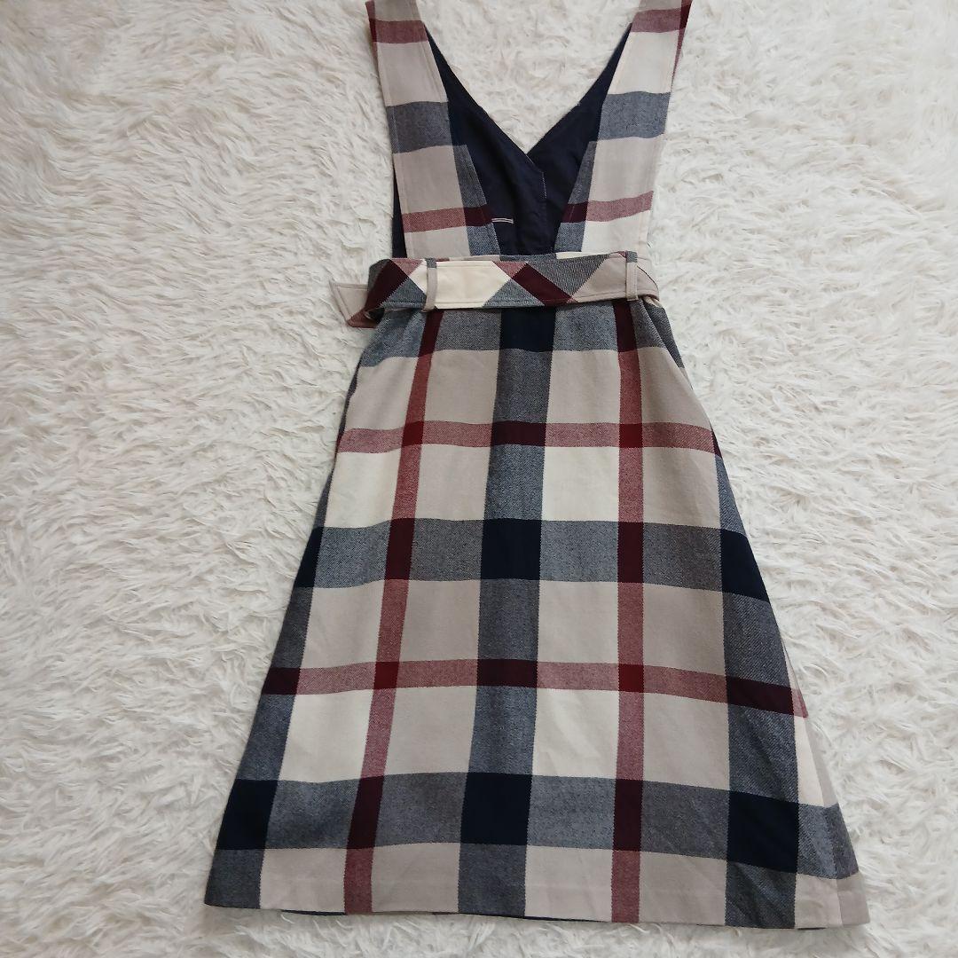 【BLUE LABEL CRESTBRIDGE】ウールビエラジャンパースカート