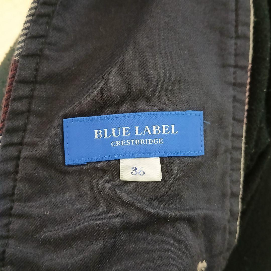 【BLUE LABEL CRESTBRIDGE】ウールビエラジャンパースカート