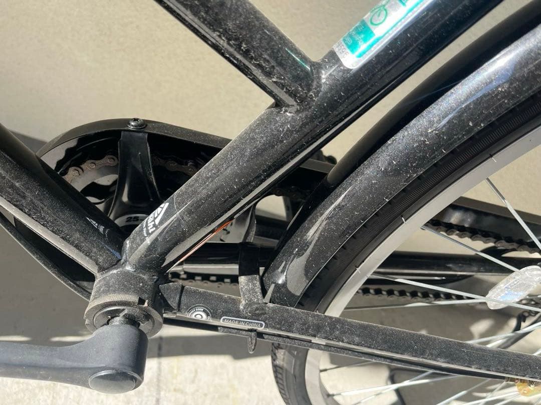 【美品】affiche シティサイクル 27インチ ブラック ママチャリ