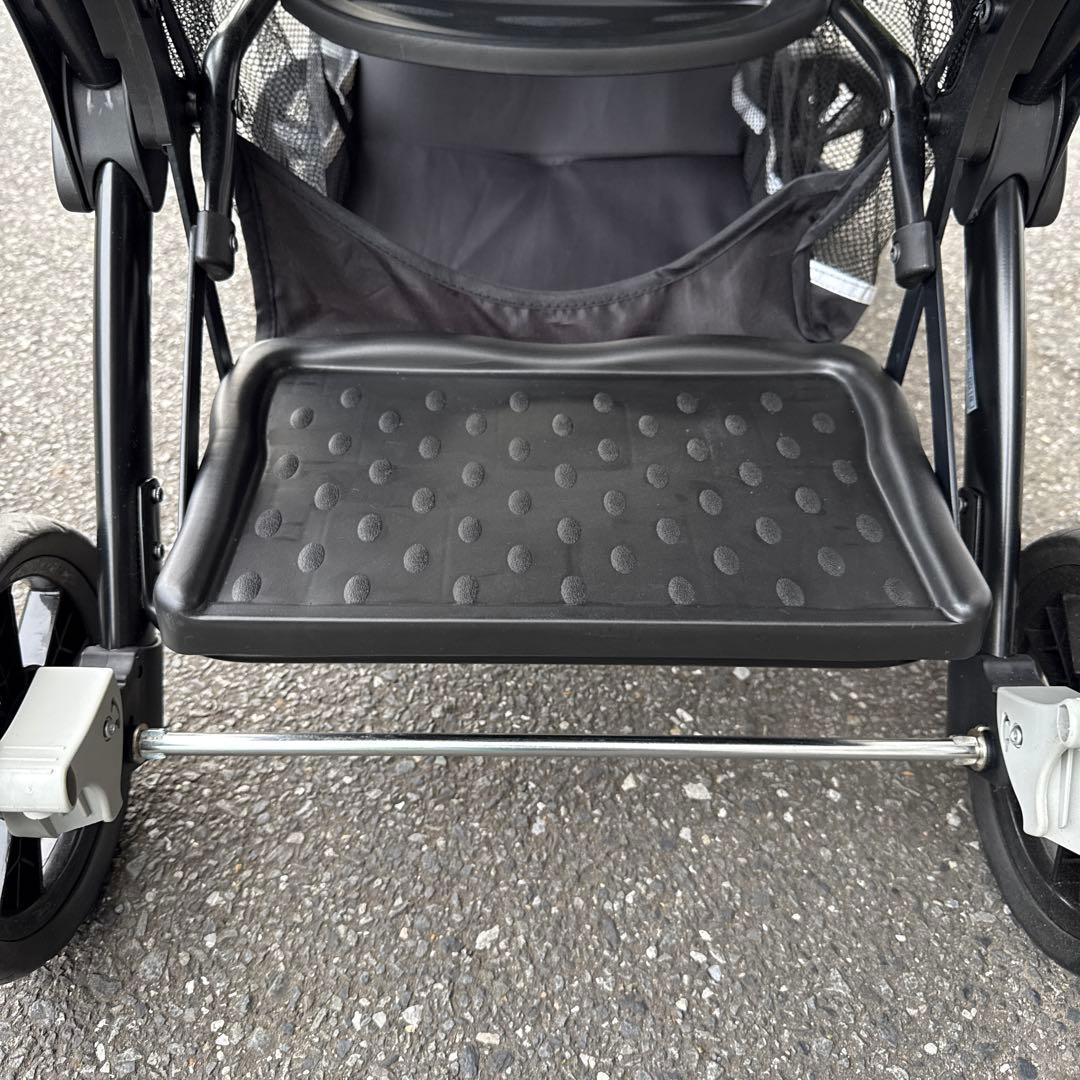 送料込みカトージ ベビーカー 二人でゴーDX レインカバー付　2人乗り