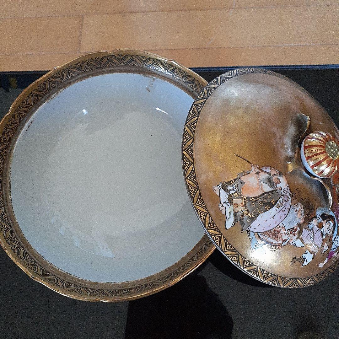 九谷焼七福神蓋付き置物