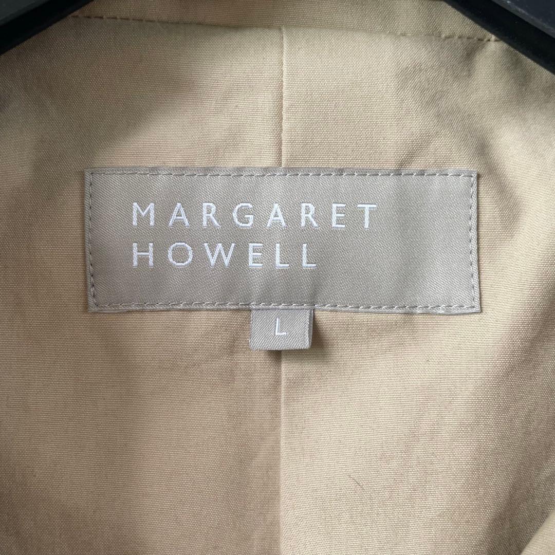 マーガレットハウエル トレンチコート L ロングコート ダブルボタン ベージュ