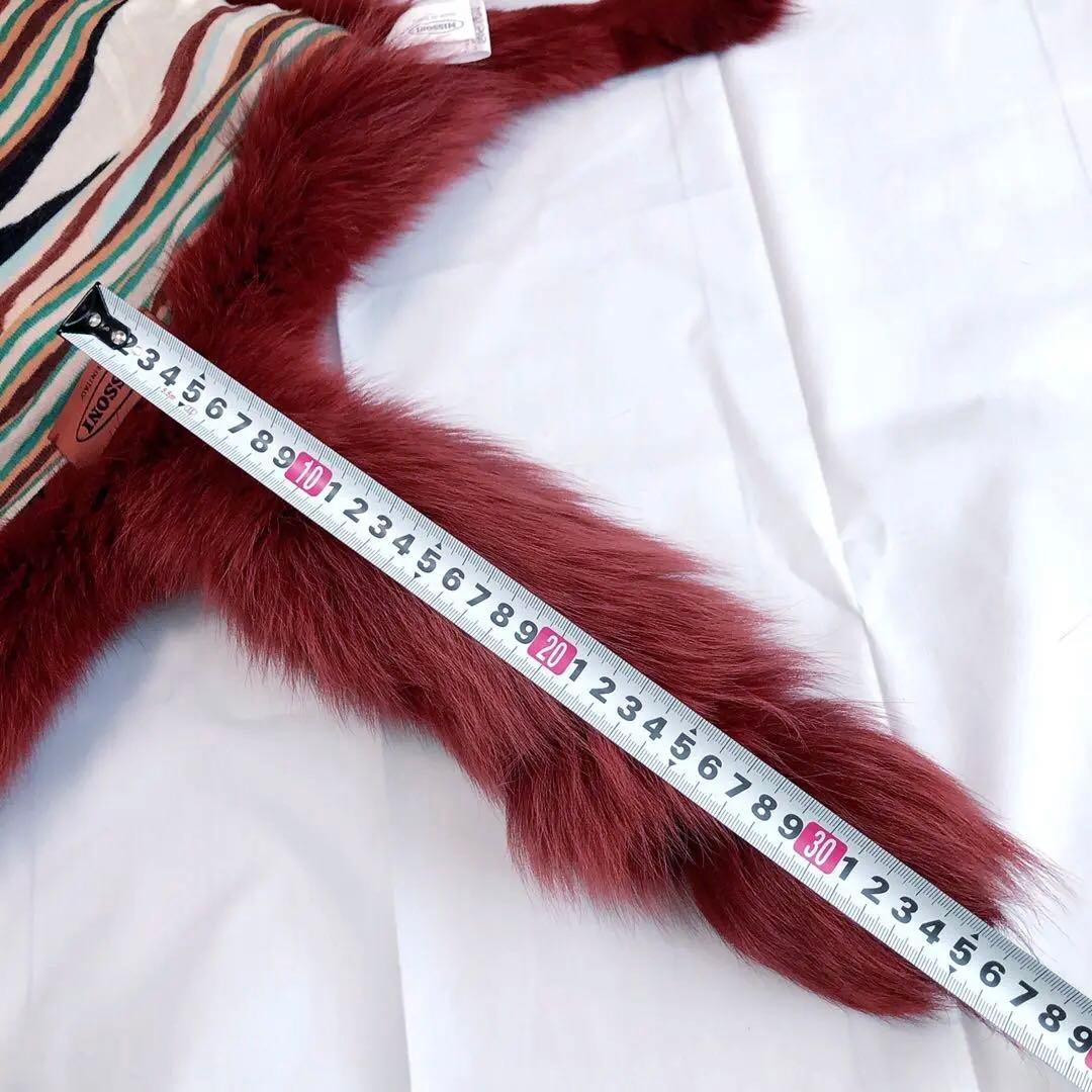 合馬 MISSONI FOX ショール オンワード樫山