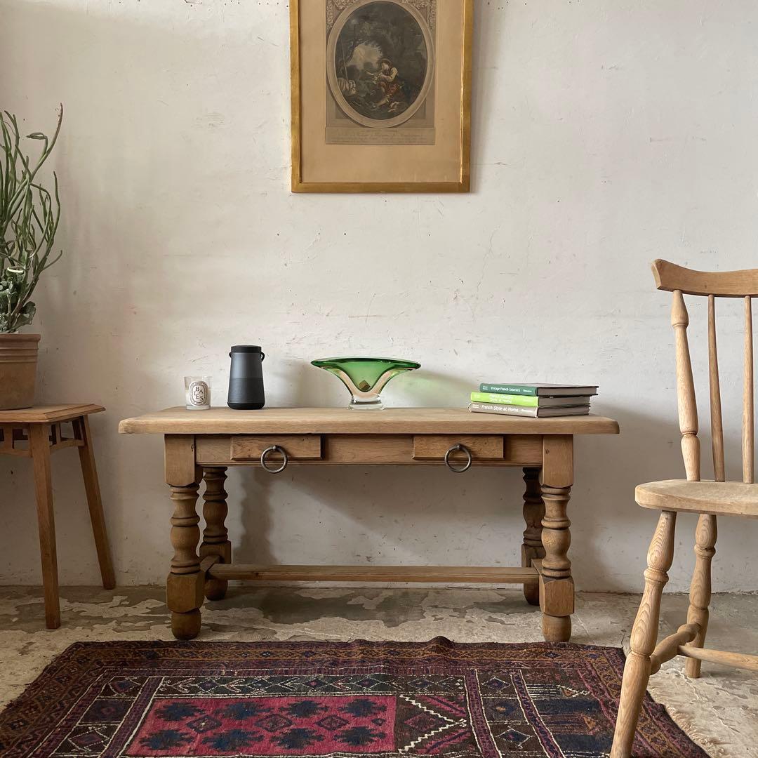 ととちゃんビンテージ　ドロワーサイドテーブル　ドロワーコンソール 剥離