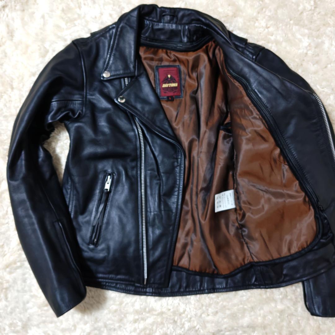 美品 デイトナ ライダースジャケット ダブル Lサイズ ライナー付き バイカー