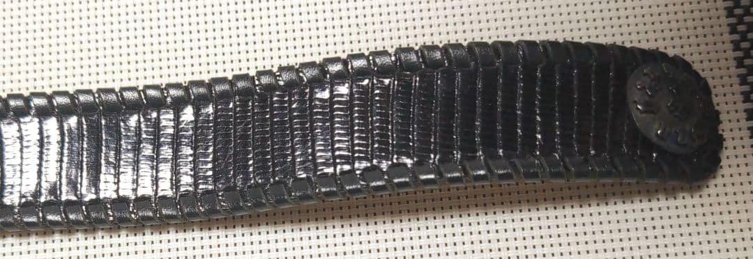 【希少】Jerry Van Ambrug レザーバングル 黒 美品