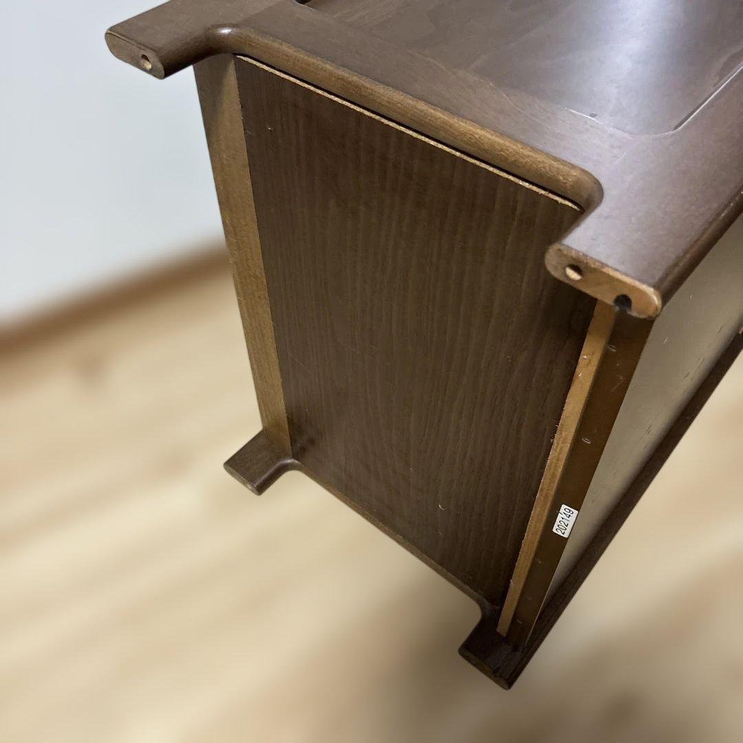 カリモク　電話台　木製　コンセント付き　収納　美品寄り　最安値