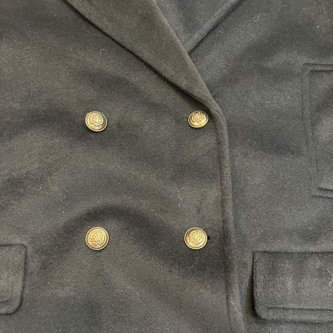 Fano Studios ダブルブレストウールハーフチェスターコート