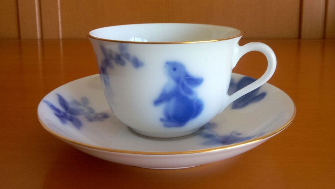 【希少】大倉陶園 ラビットアイブルーベリー ペア ケーキセット 廃盤・未使用品