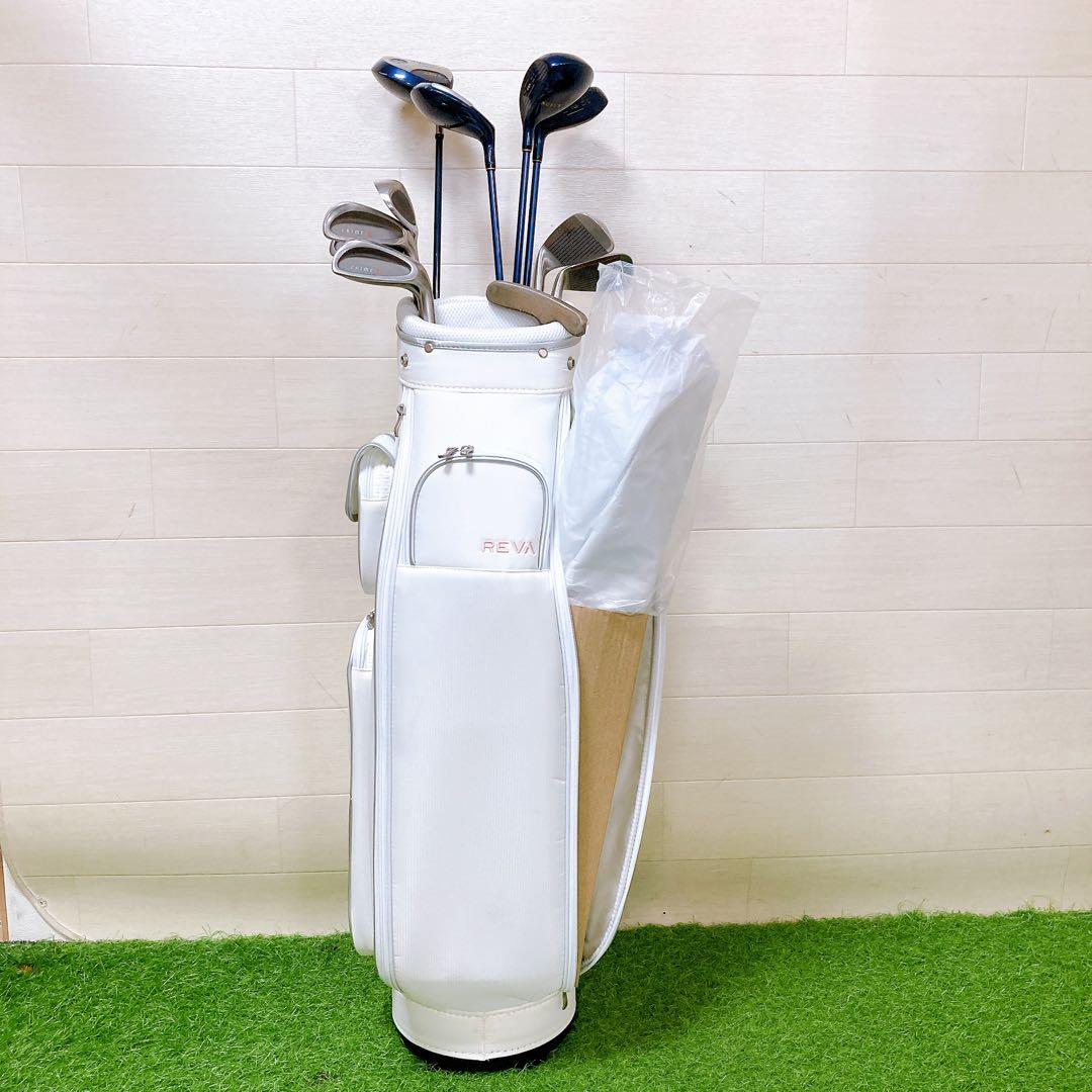 2.バックほぼ未使用　キャロウェイレバ　ゴルフクラブ　レディースセット