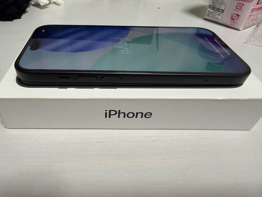 画面割れ無しiPhone 15 ブラック 128GB 本体箱付き