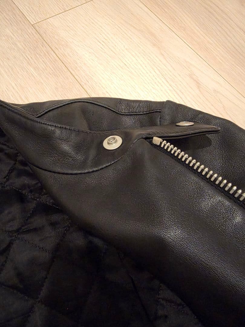 メゾンマルジェラ 八の字 ライダース レザージャケット 48