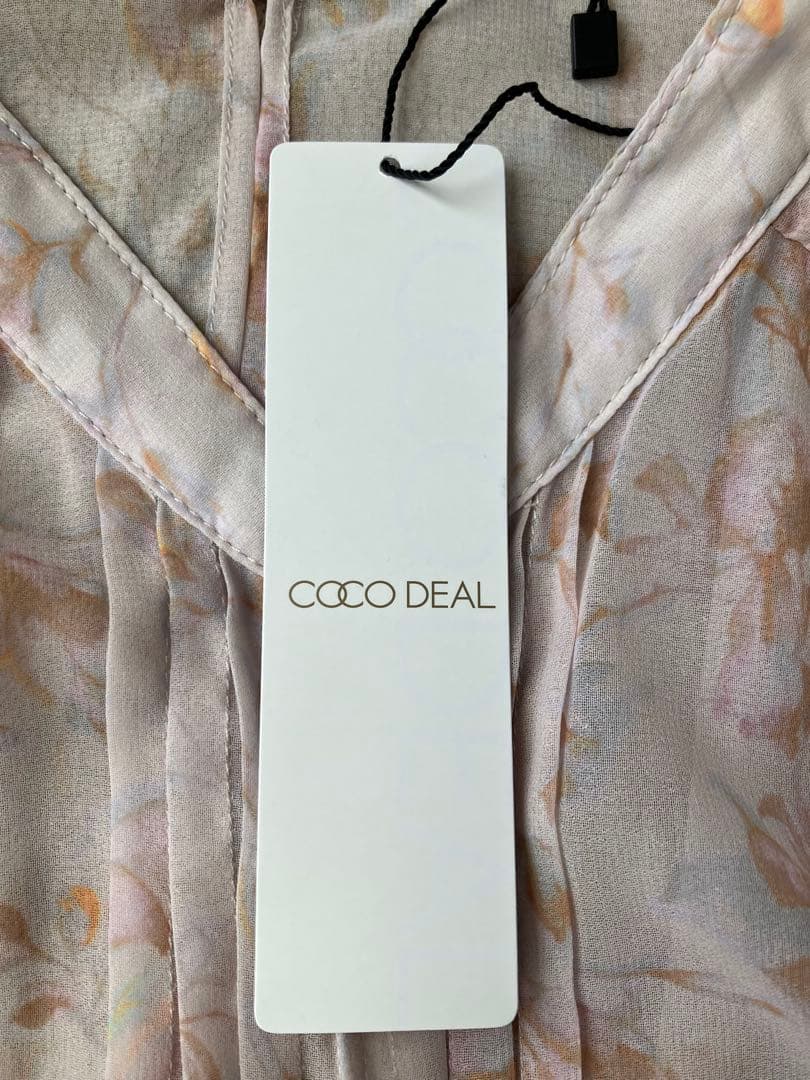 COCODEAL ココディール シフォンフラワープリントワンピース