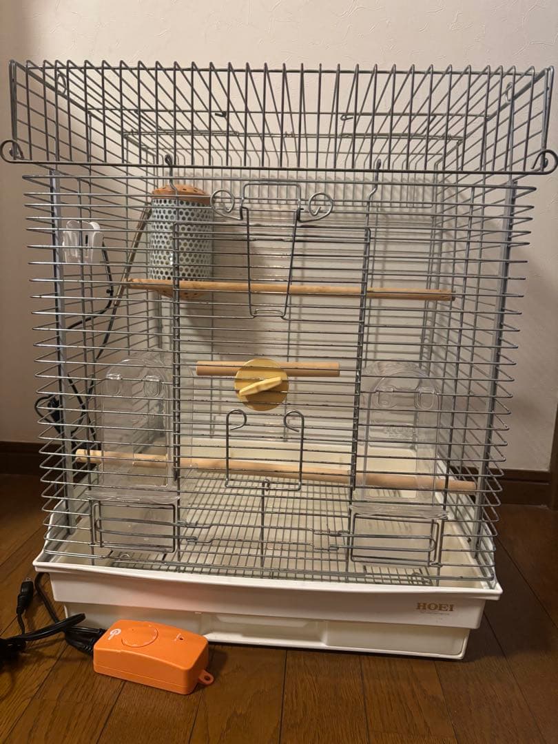 オカメ465 セラミックヒーターカバー付サーモスタット　おやすみカバー　止まり木