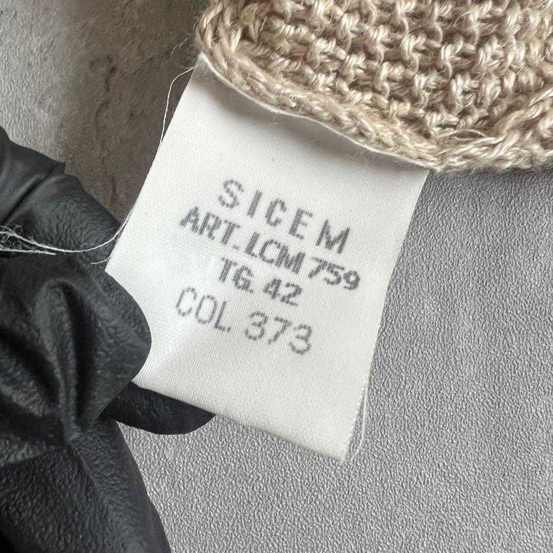 アルマーニコレツォーニ　激レア　リネン　シャツ＆タンクトップ　アンサンブル　M