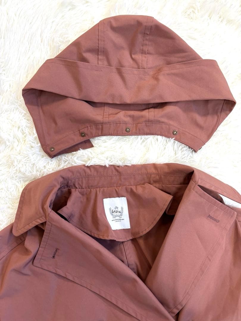 ルーニィ 40th記念モデル ロングコート ライナー付き ピンクブラウン M