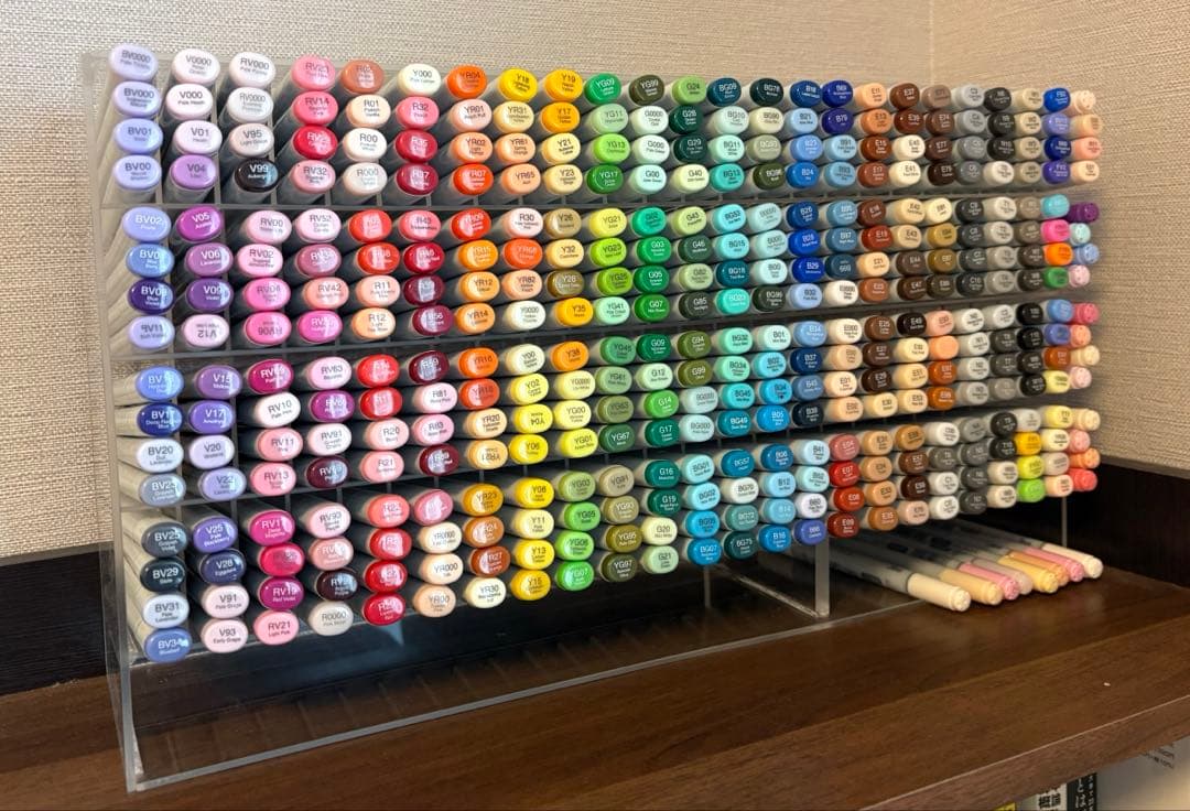 コピックスケッチ371本（全色＋13本）コピックチャオ21本、合計392本