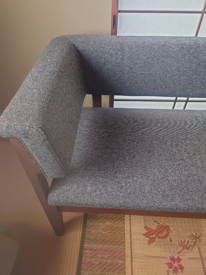 694 シギヤマ家具 伸長式カウチソファ ダイニングベンチ リビング 北欧風