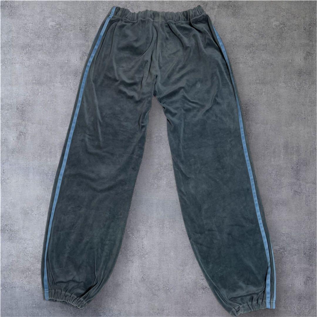 希少‼️adidas ベロアジャージ セットアップ 国旗タグ 上下 L