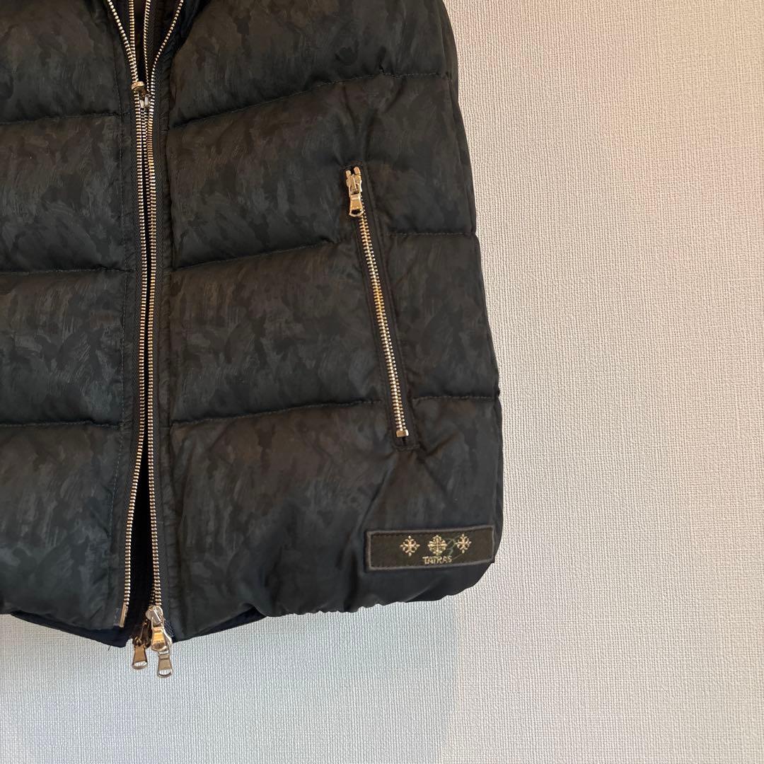 試着のみTATRAS ブラック ダウンベストレディース