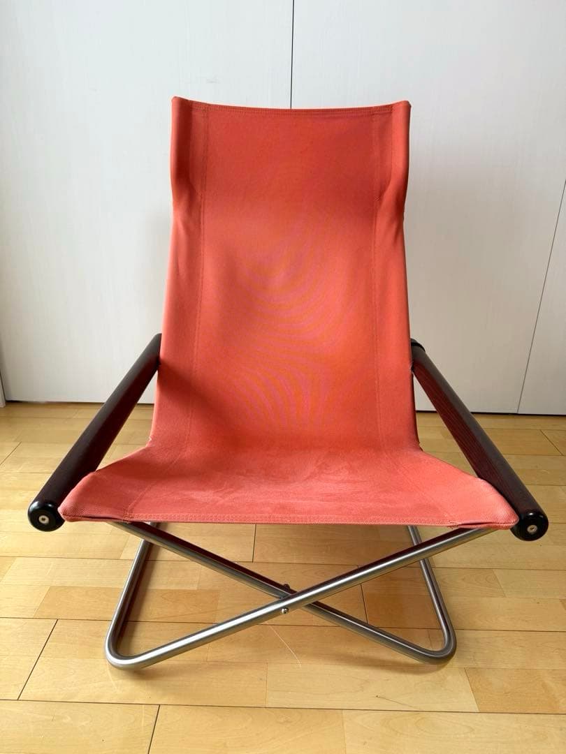 ★NychairX（ニーチェア X）ダークブラウン/レンガ（NY-105）