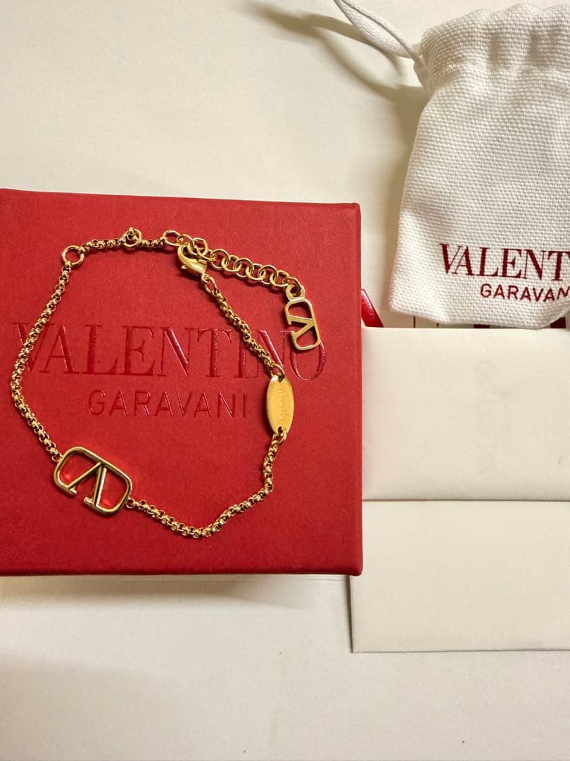 VALENTINO GARAVANI ゴールドチェーンブレスレット