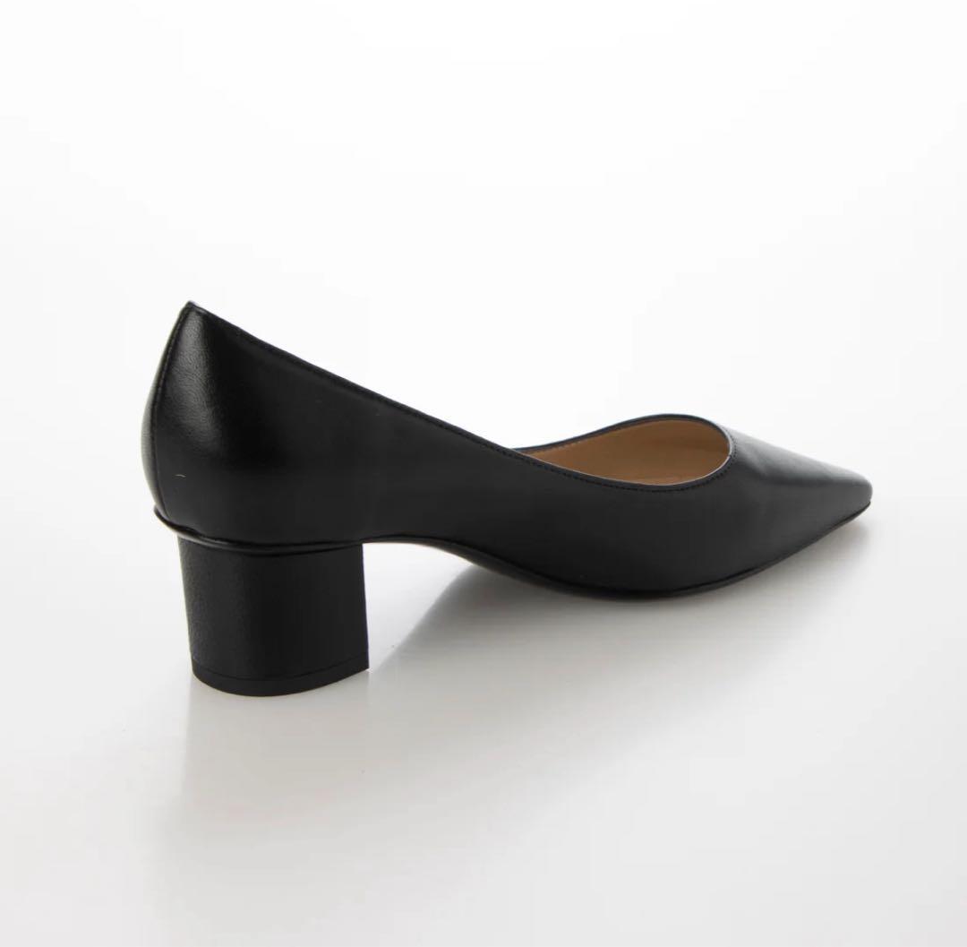 【新品未使用品】FABIO RUSCONI ブラック ポインテッドトゥパンプス