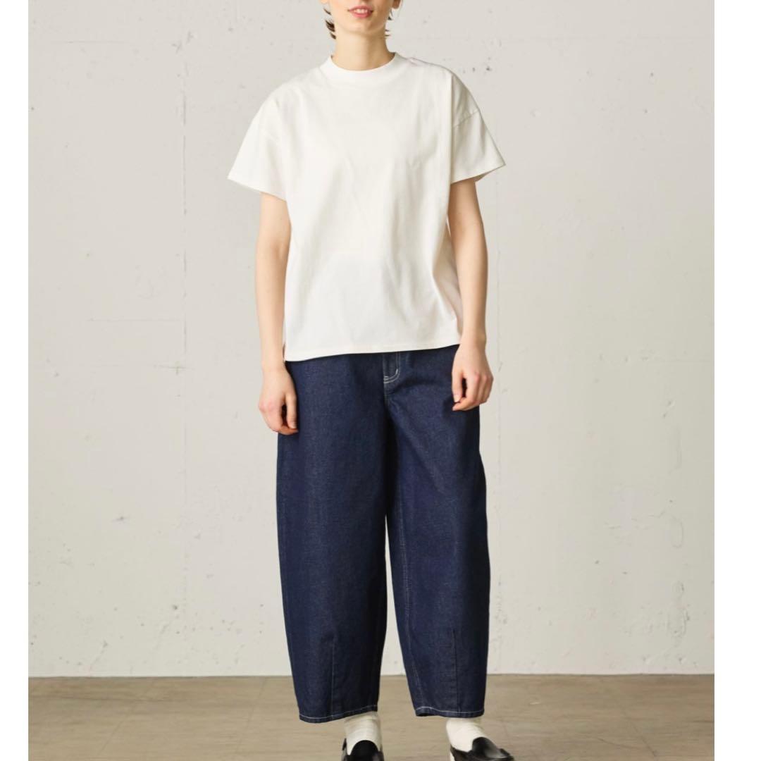 美品　MidiUmi ハイウエスト カーブデニム インディゴ　ワイド　現行販売