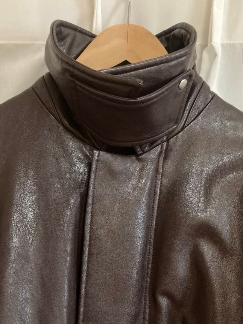 N.HOOLYWOOD for Ameri フェイクレザージャケット・ブラウンM