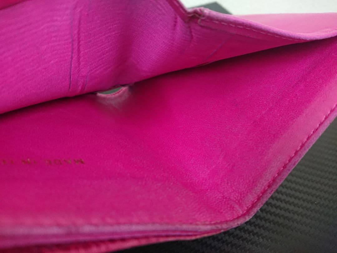 B レア シャネル CHANEL ココマーク キャビアスキン 二つ折り財布